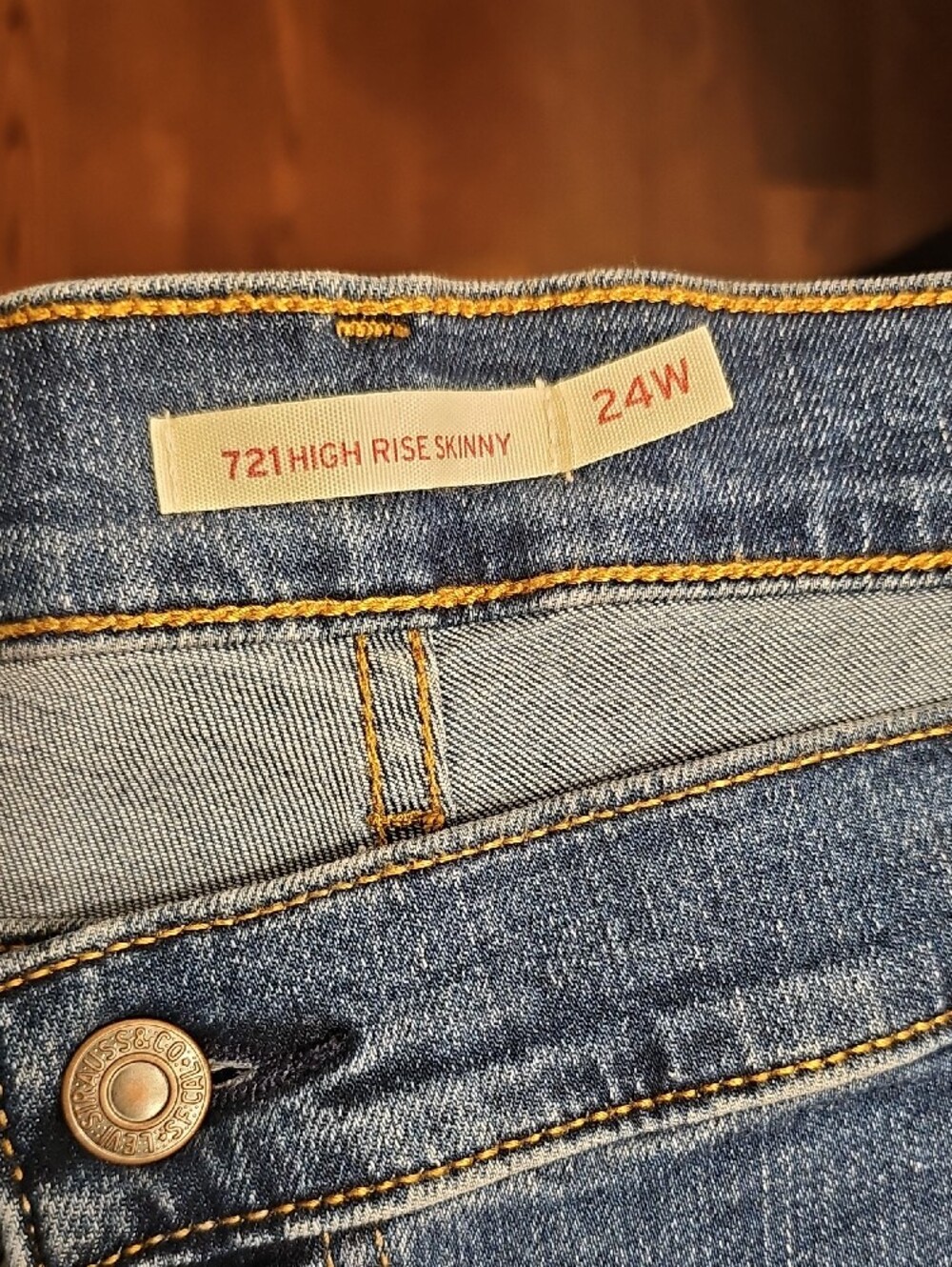 Levi's - Women's Slim Distressed Blue Jeans - Picture 2 of 9